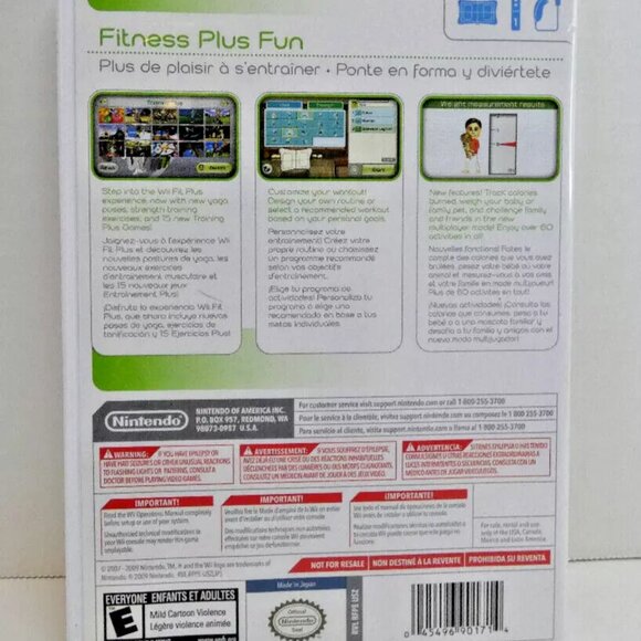 Wii Fit Plus for Nintendo Exercise Activities Requires Wii Balance Board Not Inc - Picture 5 of 5